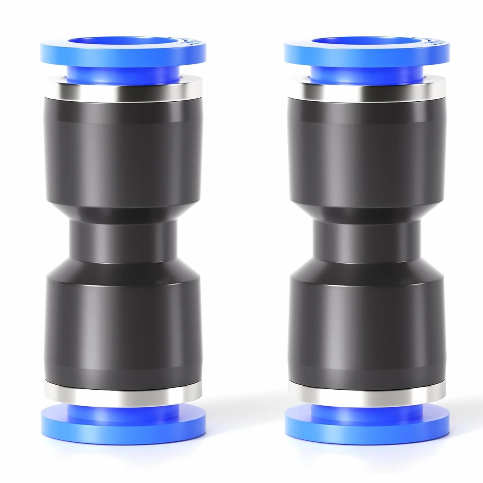 Tailonz Pneumatic Złącze szybkie wciskane PU-12 12mm 2-drożne niebieskie opakowanie 2