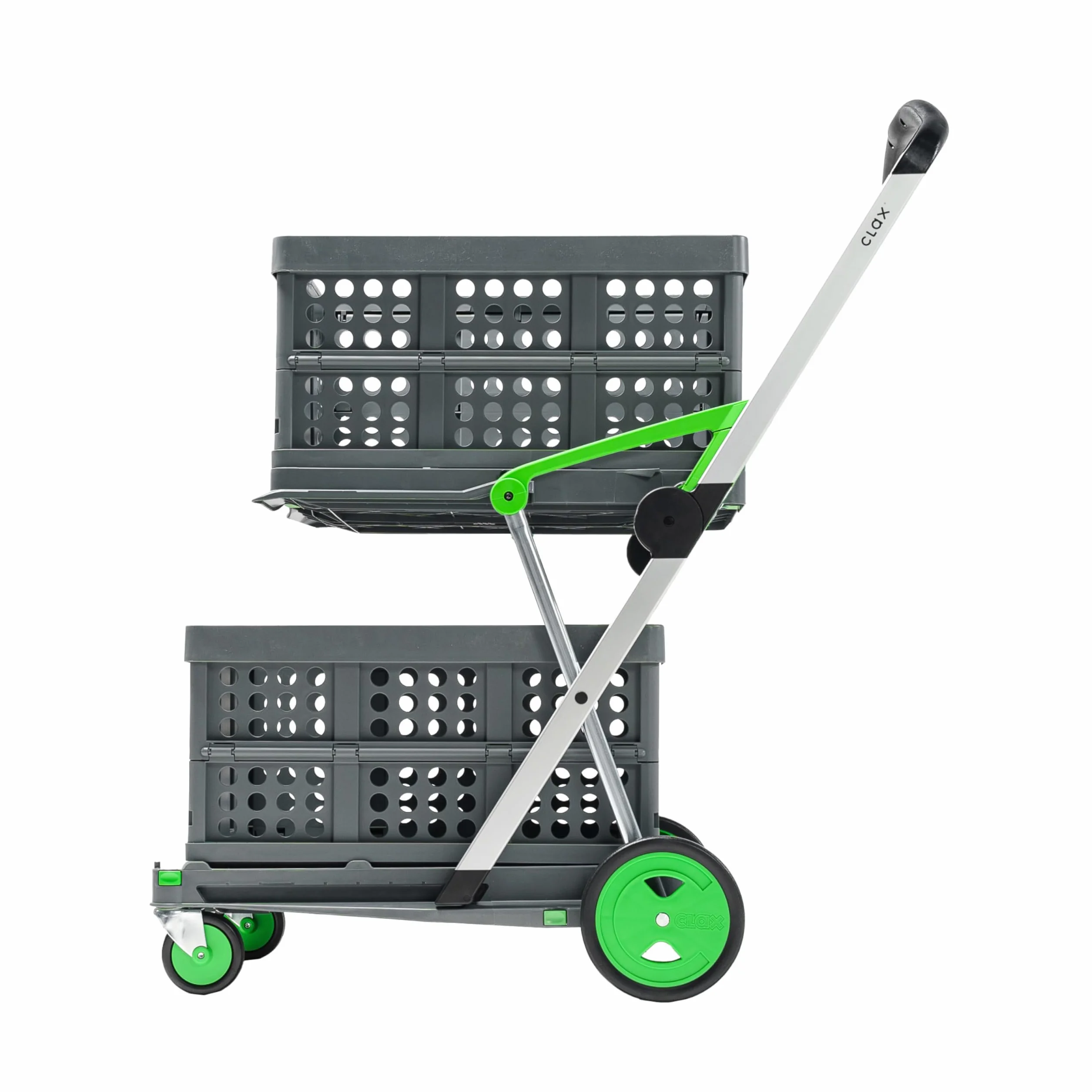 CLAX® Składany Wózek Transportowy z 2 Skrzyniami