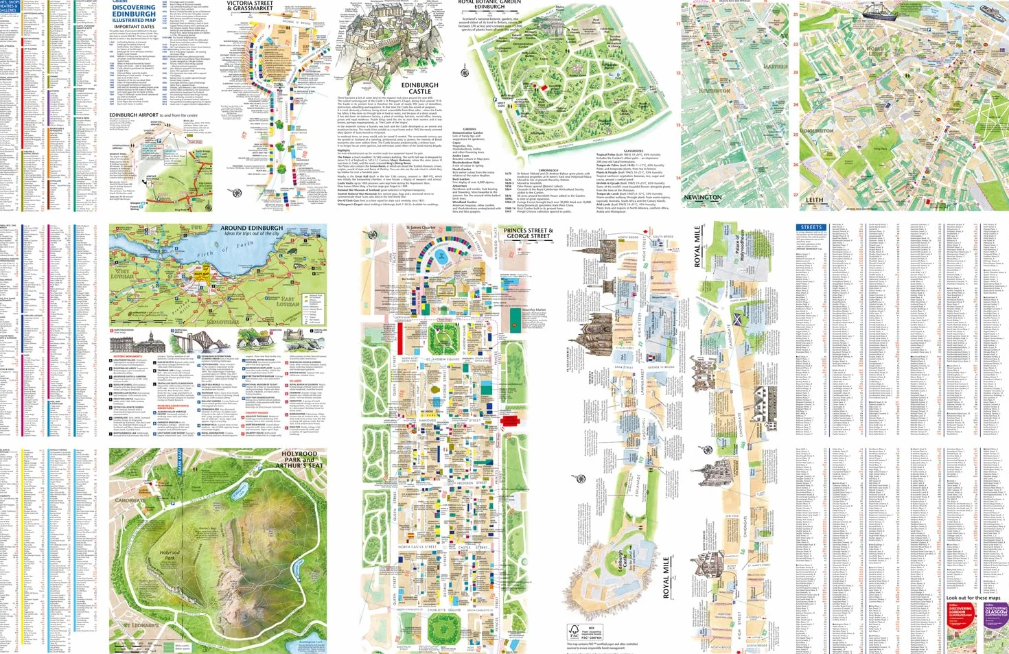 Discovering Edinburgh Illustrated Map: Ideal for exploring