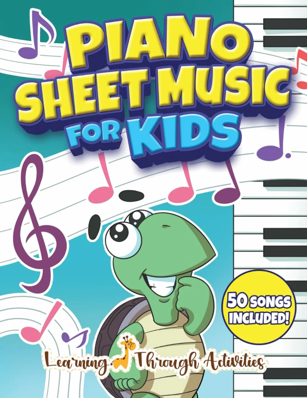 Piano Sheet Music For Kids: 50 Easy Popular Songs Songbook