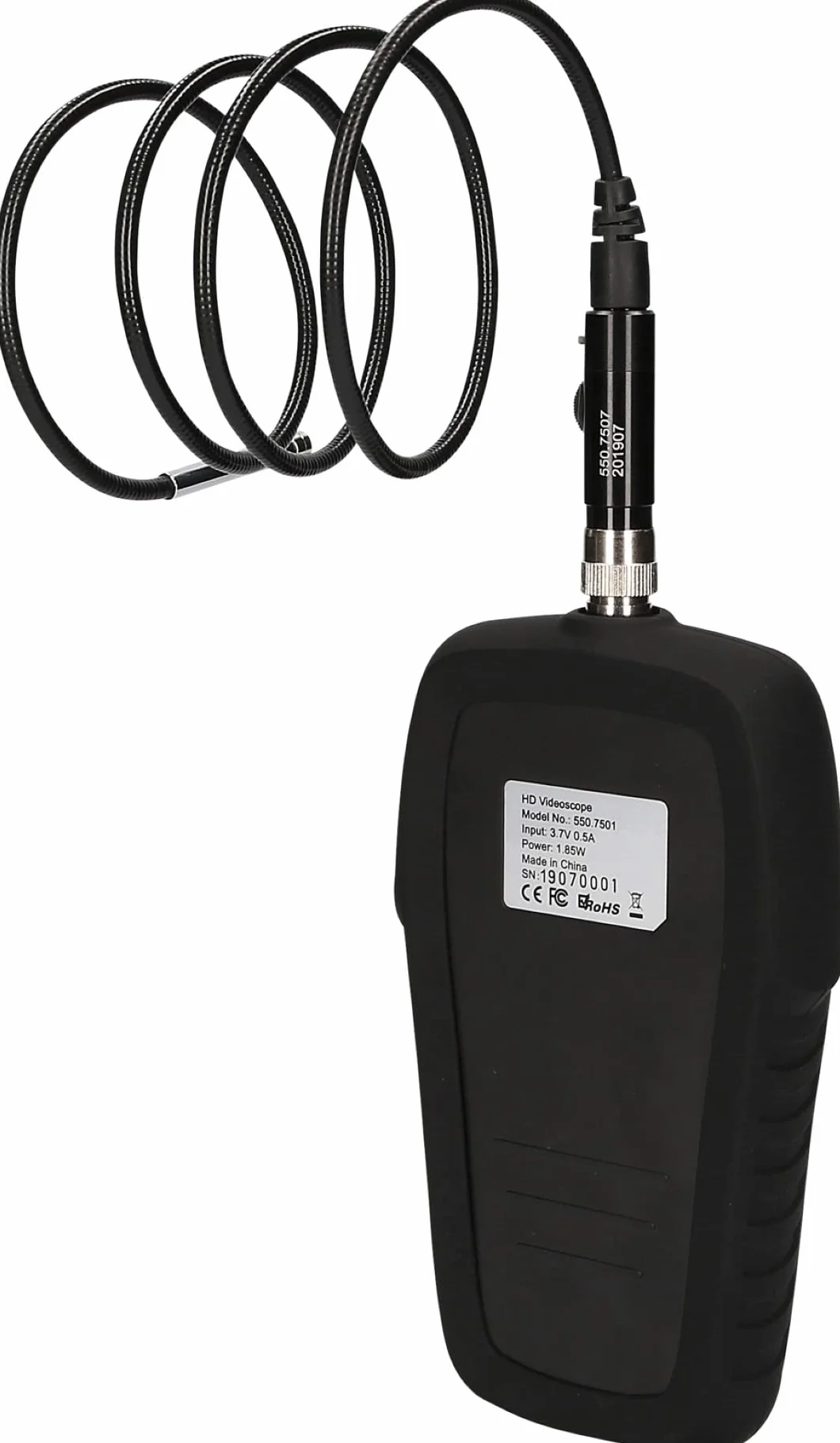 KS Tools 550.7500 Zestaw wideoskop HD Ø 6,0 mm 0° i 90° sonda z kamerą przednią HD, 5-szt