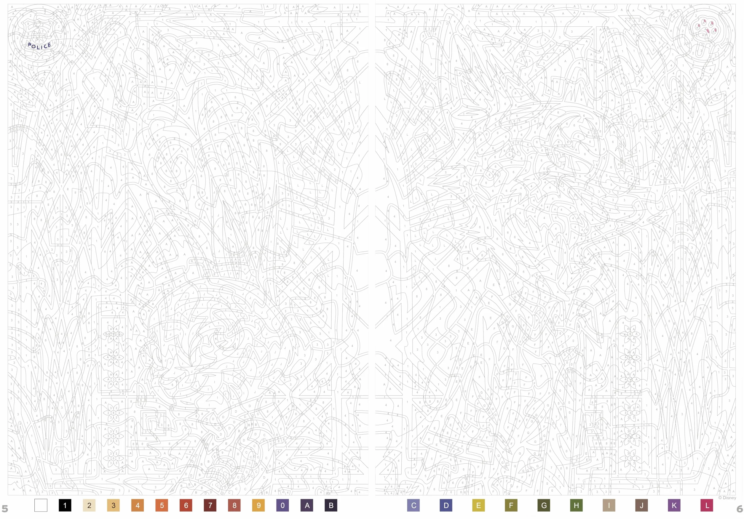 Coloriages mystères Disney - Vitraux Tome 2