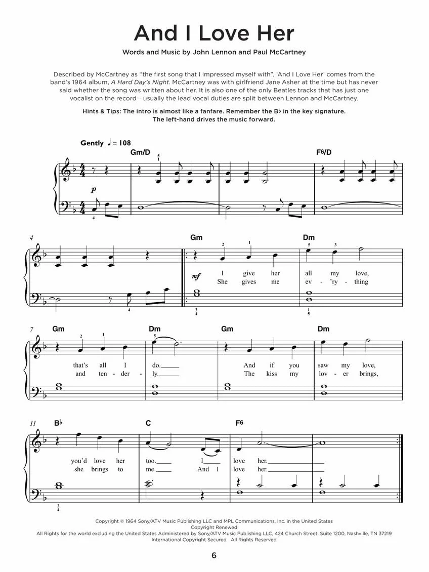 The Beatles Collection - 40 titres - Really Easy Piano