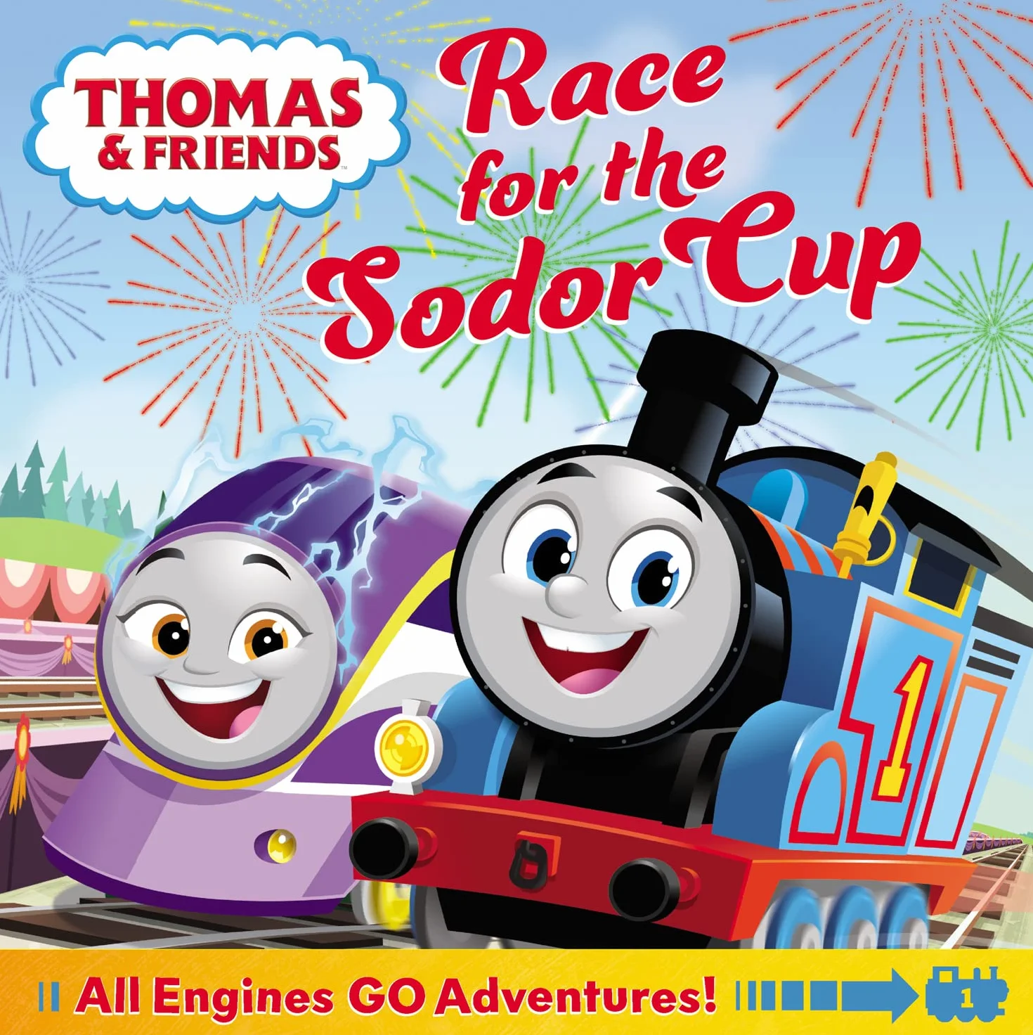 Thomas and Friends Race for the Sodor Cup Illustrated Storybook for Kids 2-5 Years