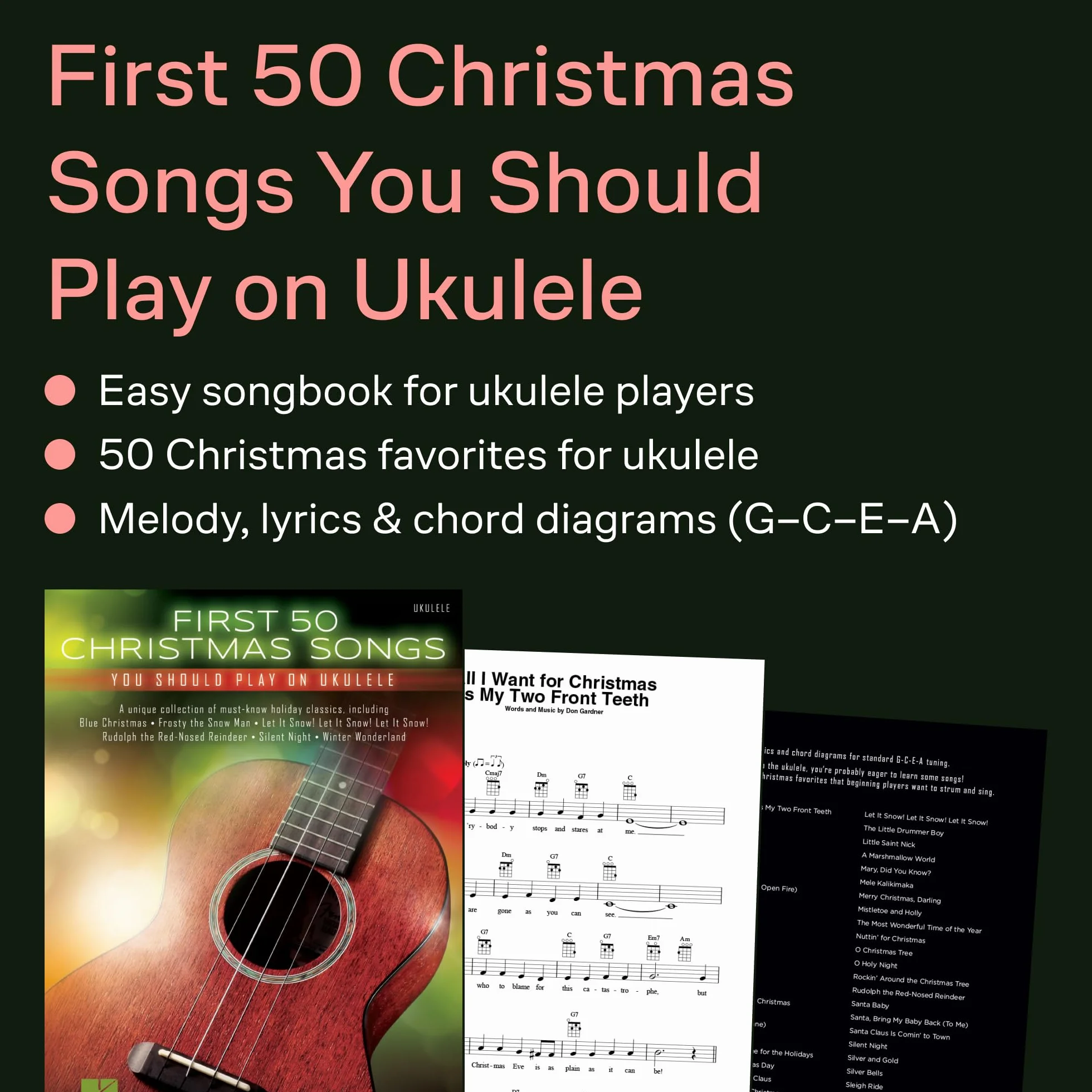 First 50 Christmas Songs Ukulele