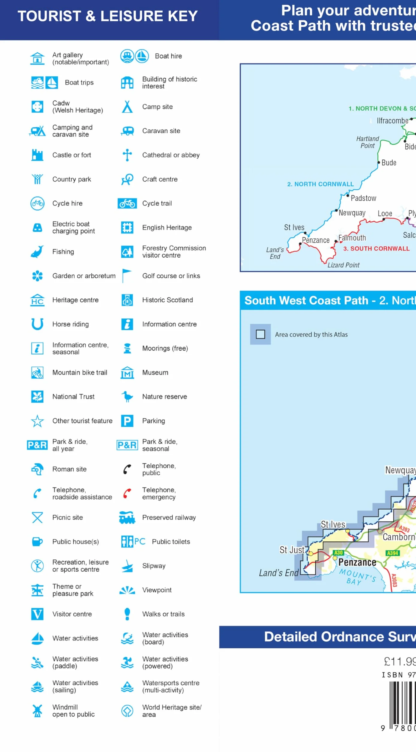 South West Coast Path 2 – North Cornwall: with Ordnance Survey mapping