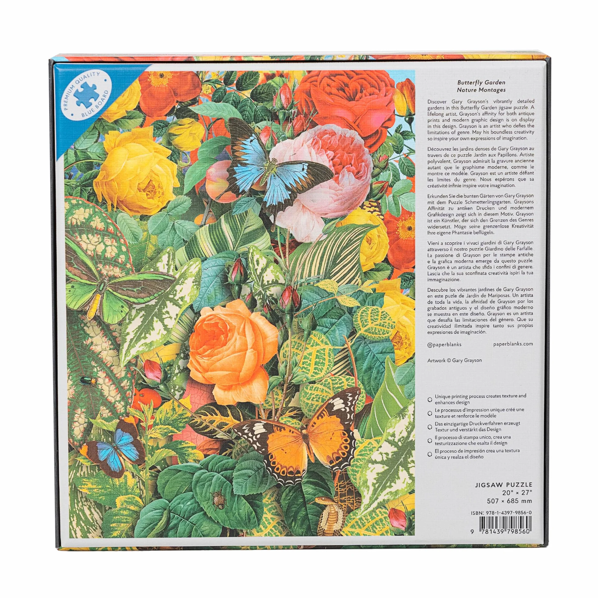 Puzzle Paperblanks Jardin aux Papillons 1000 pièces