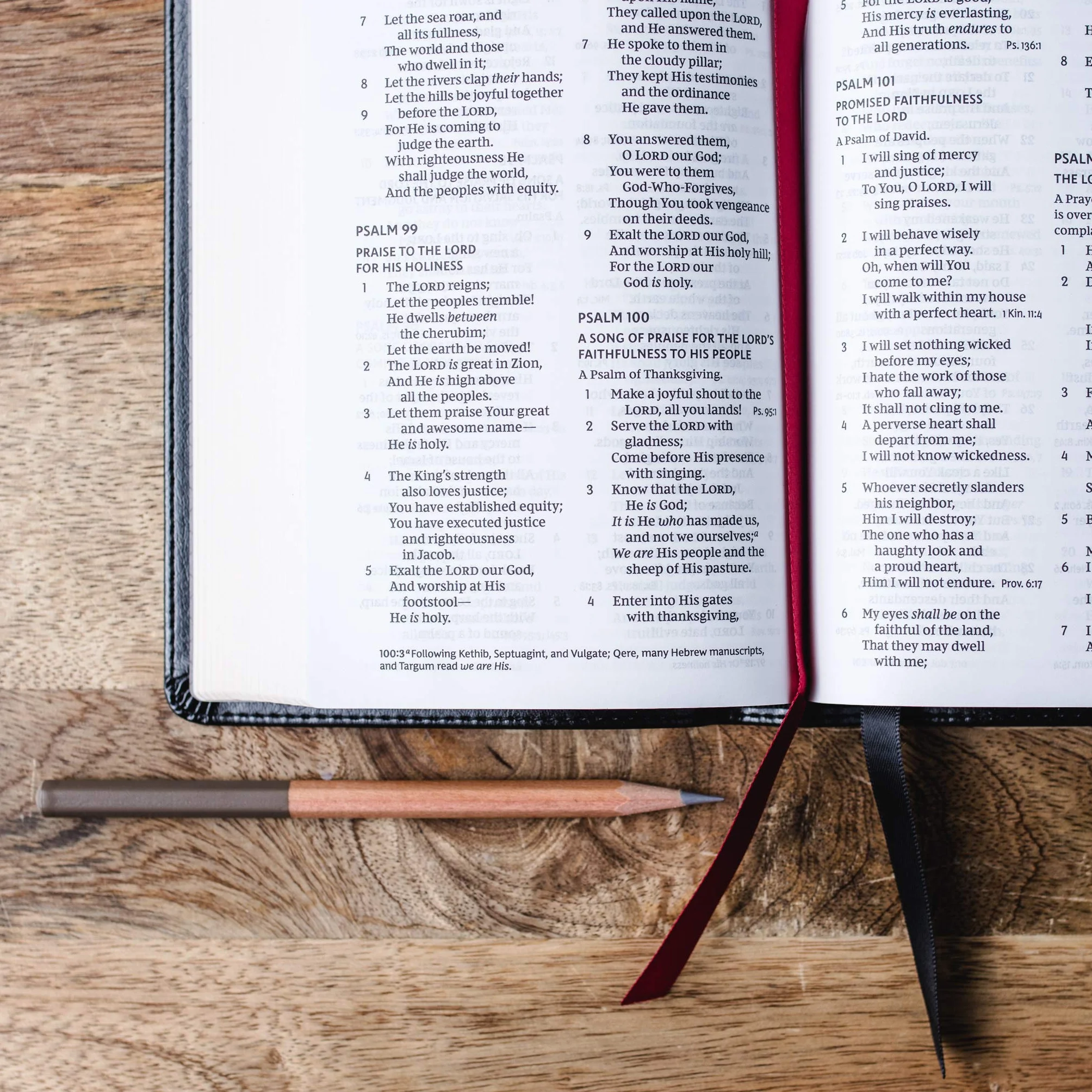 NKJV Reference Bible Compact Leathersoft Black Red Letter Edition Comfort Print Holy Bible New King James Version