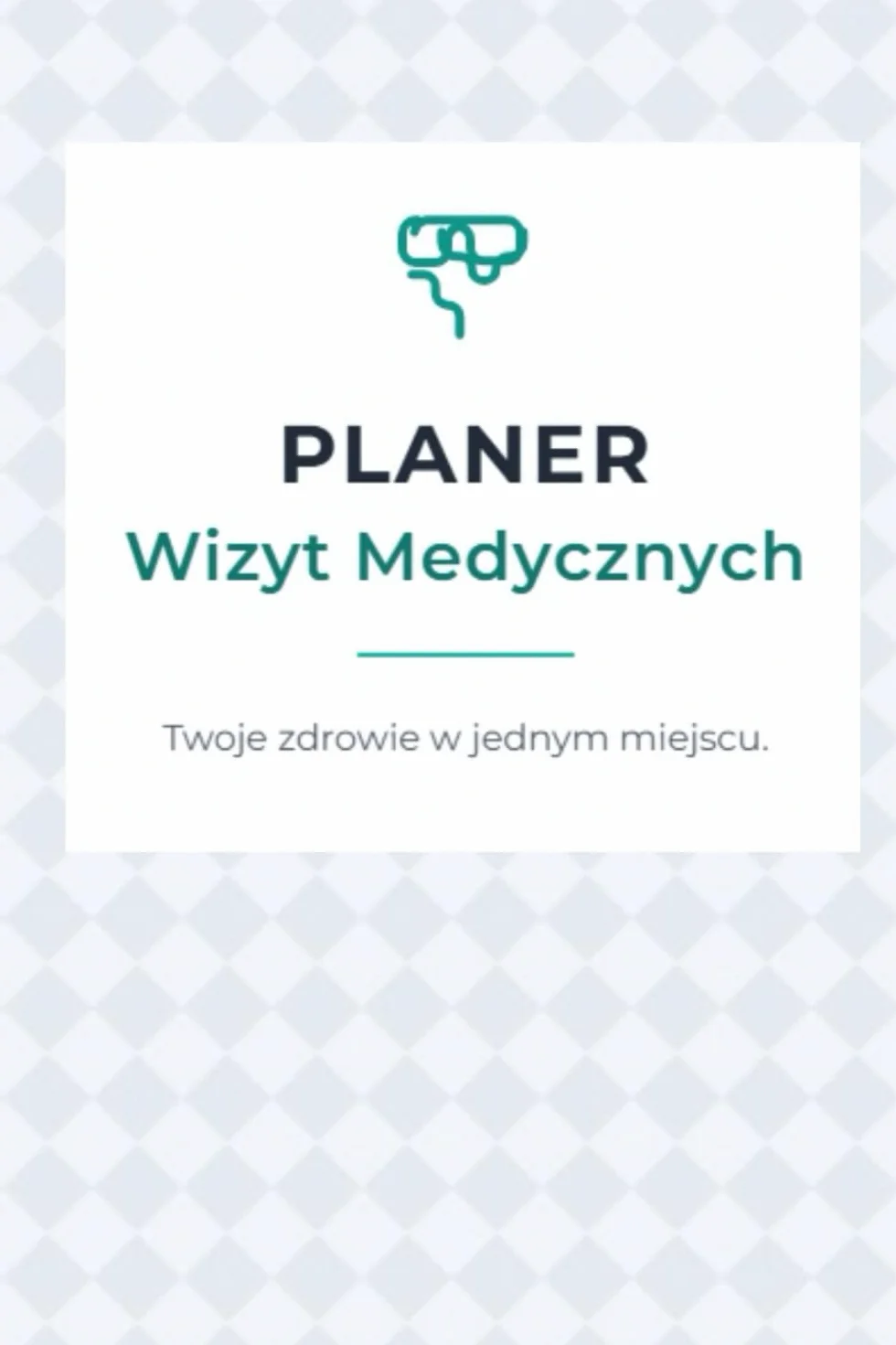 Planer Wizyt Medycznych Organizer Dziennik Pacjenta Monitorowania Zdrowia