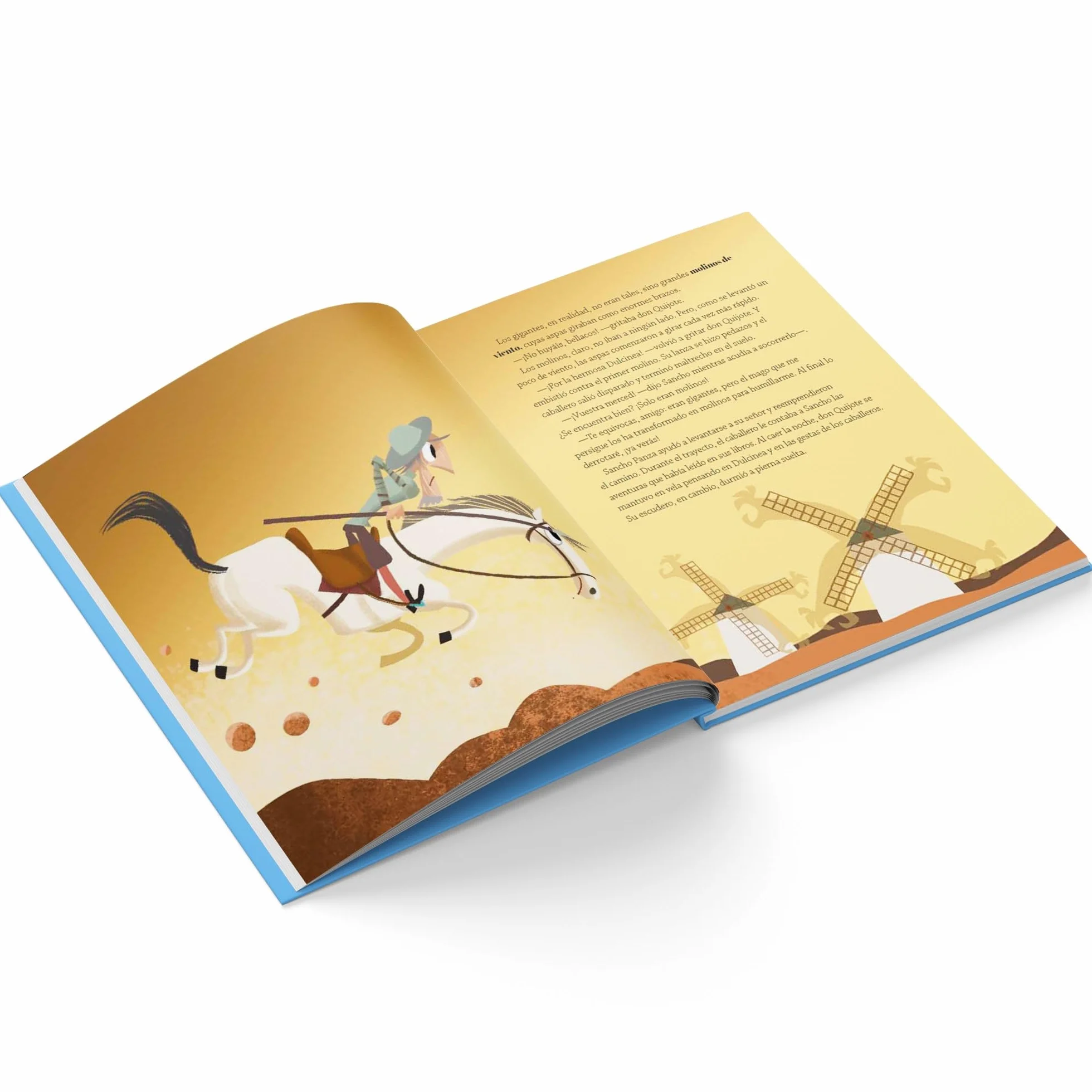Don Quijote de la Mancha: Libro infantil con juegos y actividades | Clásicos de la literatura para primeros lectores