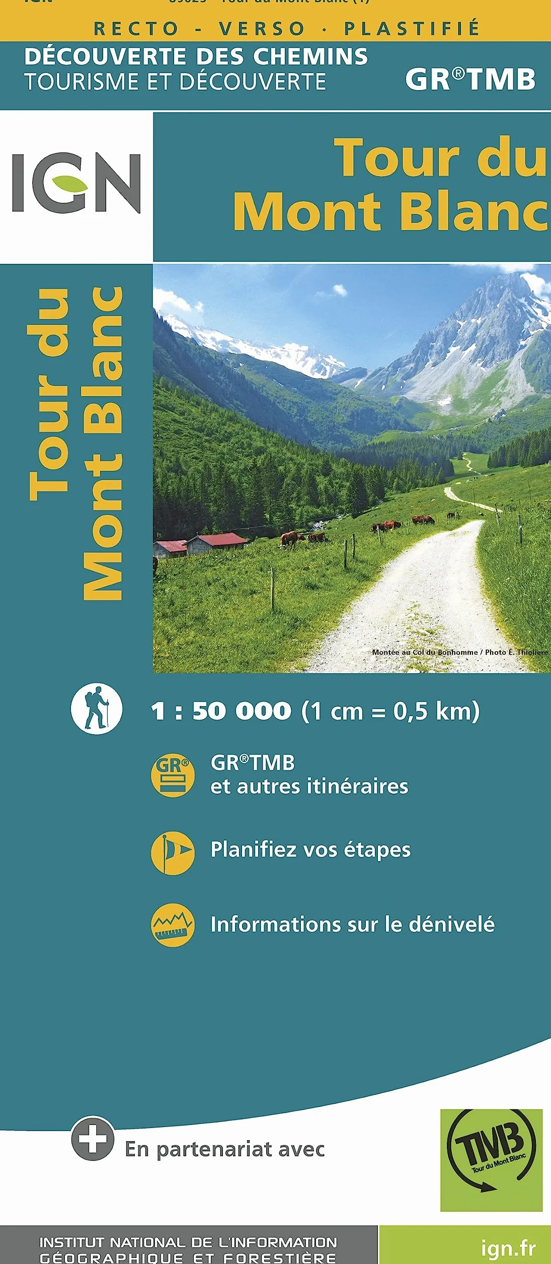 Tour du Mont Blanc 1:50 000: 89025