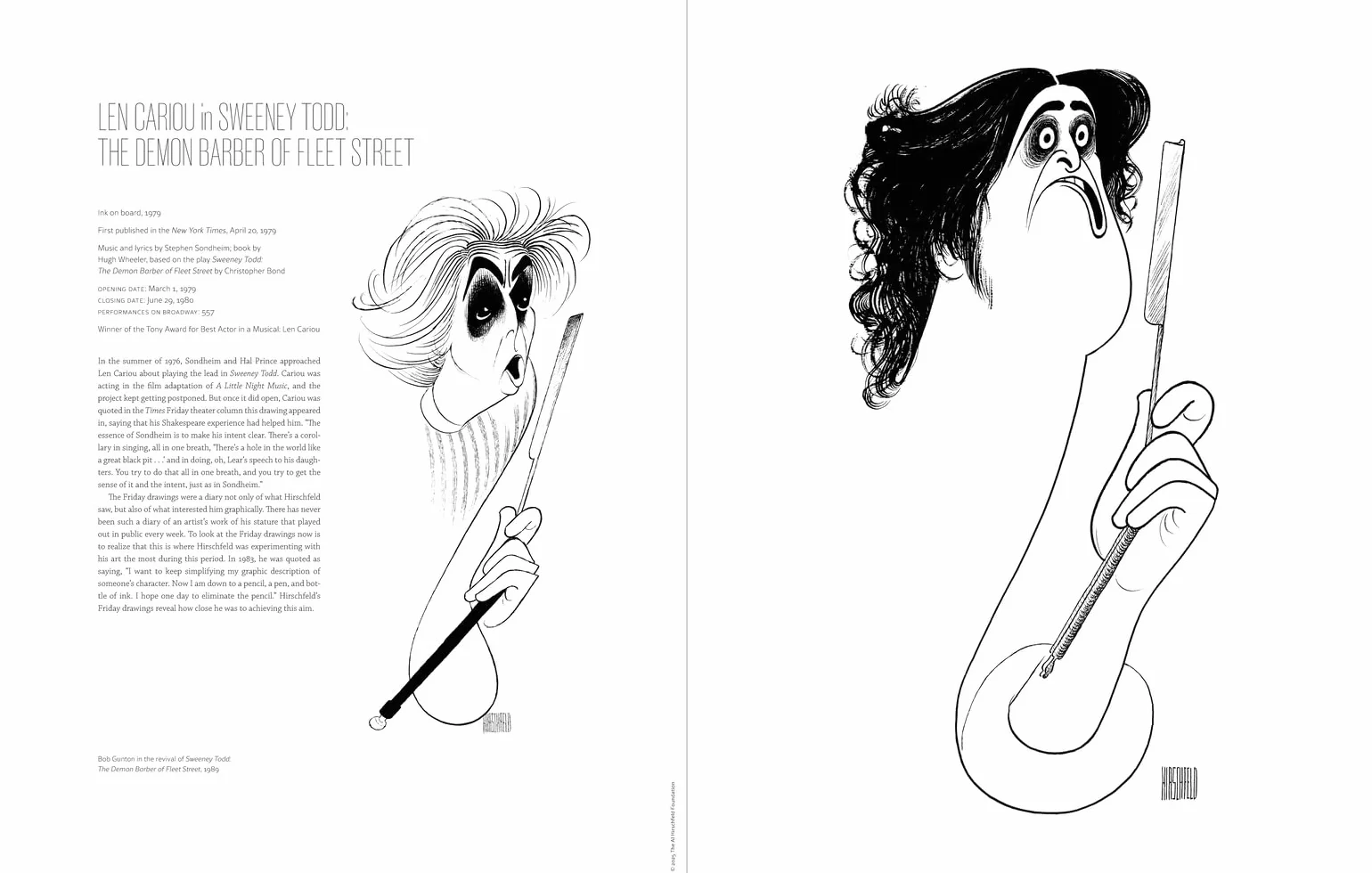 Hirschfeld's Sondheim: A Poster Book