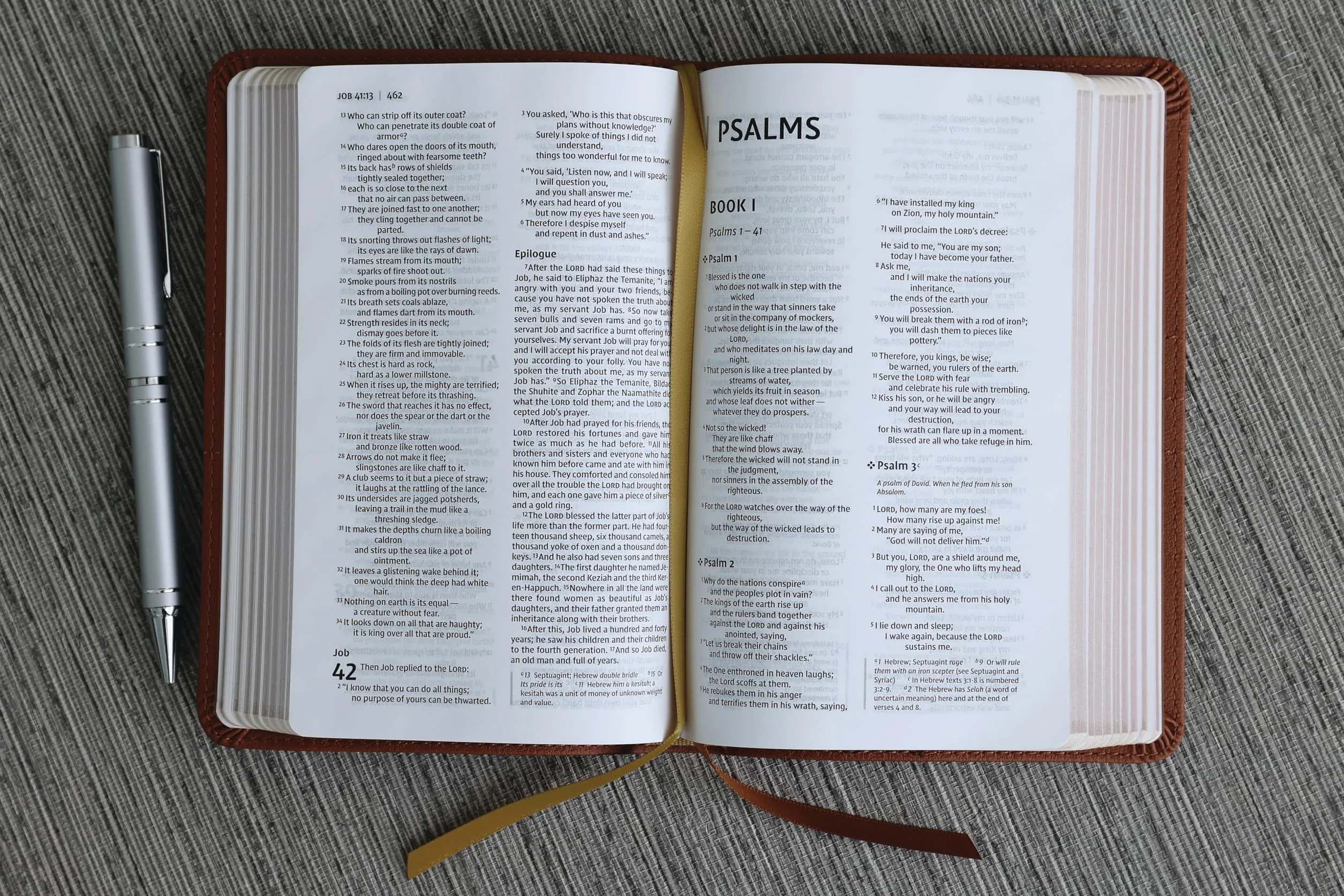 Niv Thinline Bible Leathersoft Brown Red Letter Comfort Print New International Version