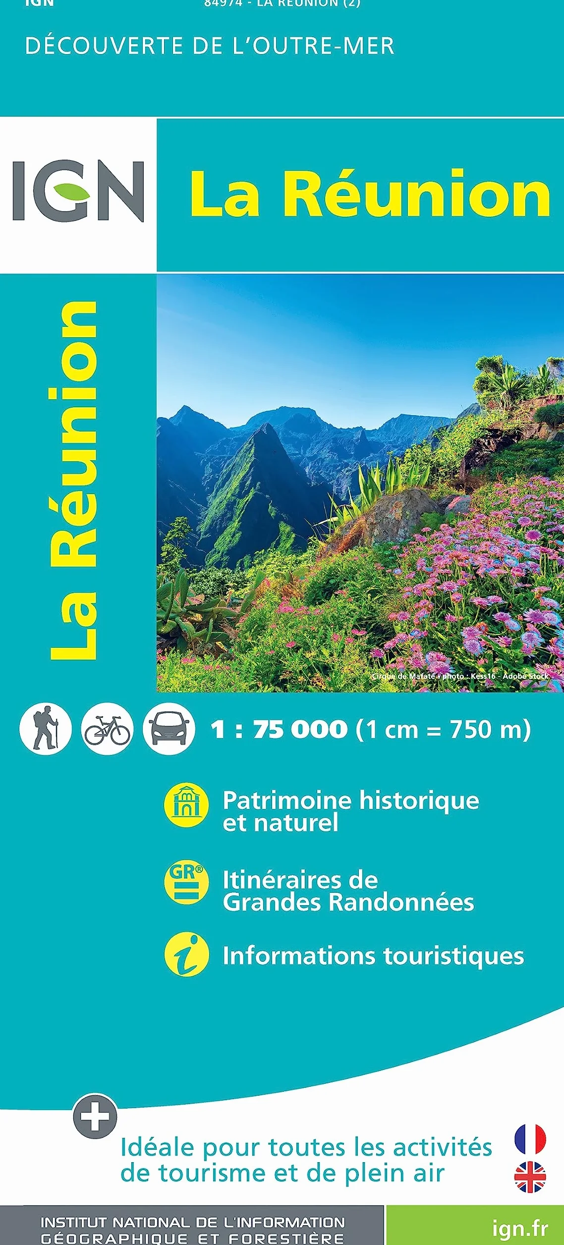 La Reunion 1:75.000 Mapa 974