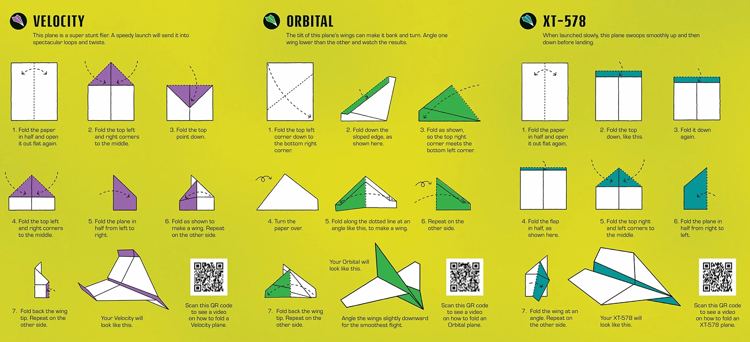 100 Superplanes to Fold and Fly