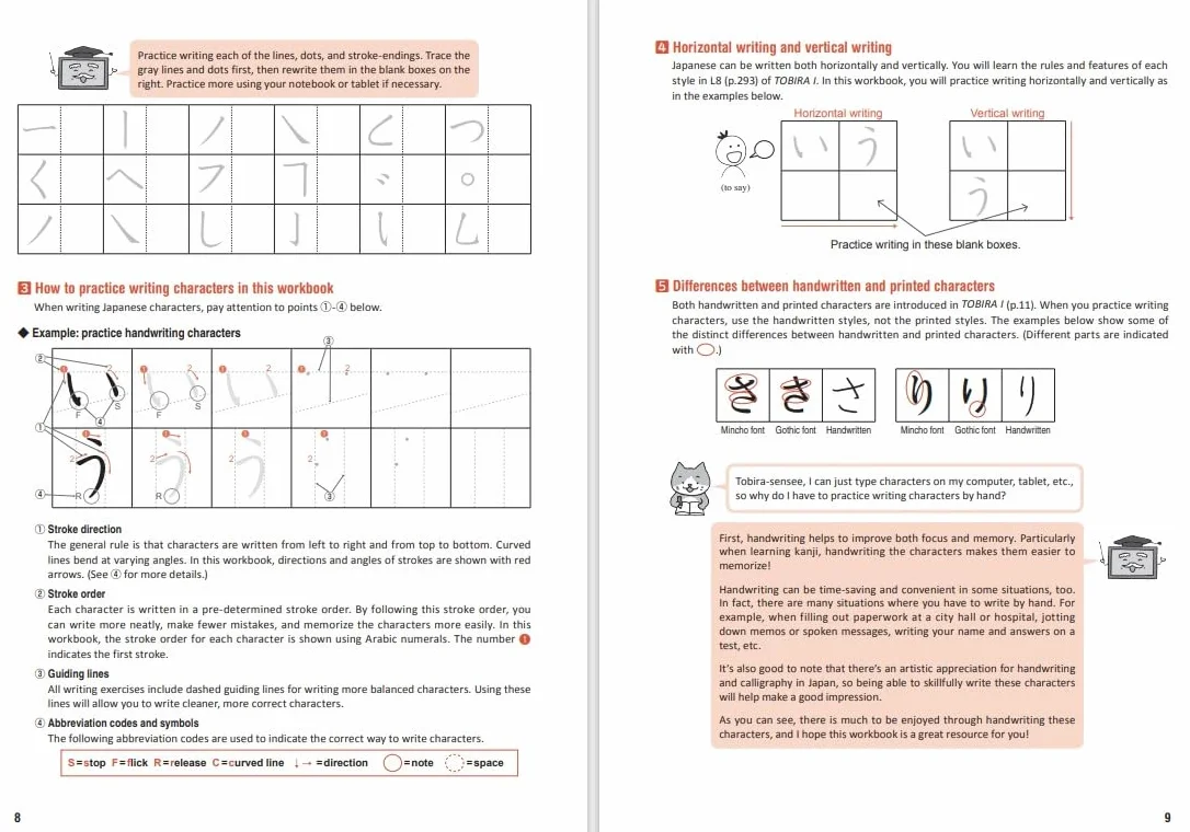 Tobira I: Beginning Japanese Workbook 1 (Hiragana/Katakana, Kanji, Reading, Writing)