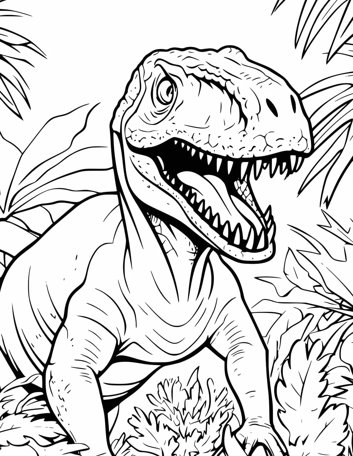 Dinosaur Coloring Book for Kids Ages 4-8: Prehistoric Dino Colouring for Boys & Girls