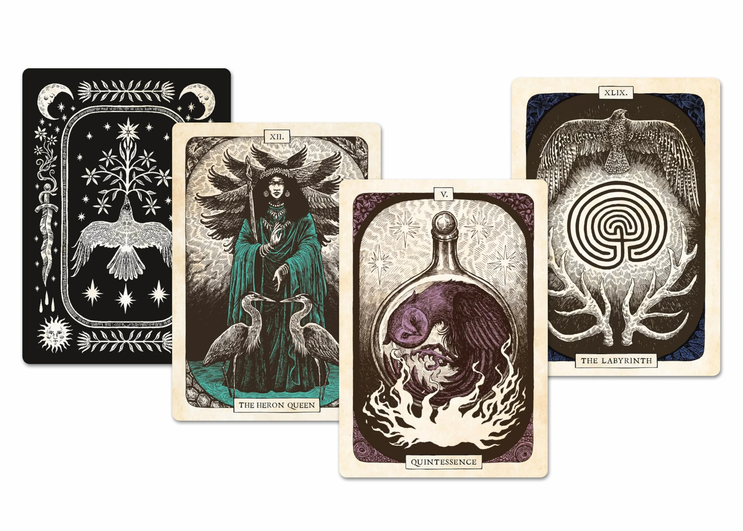 The Black Bird Oracle Deck: 52-Card Deck and Guidebook