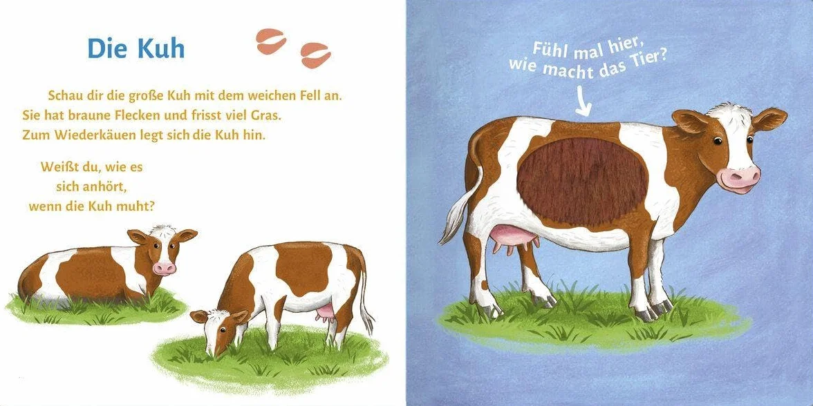 Sound- und Fühlbuch Bauernhof (mit 6 Sound- und Fühlelementen): Interaktives Babybuch mit Tiergeräuschen & Fühlelementen - Fördert Sinne, Motorik und erstes Lernen für Kleinkinder ab 12 Monaten