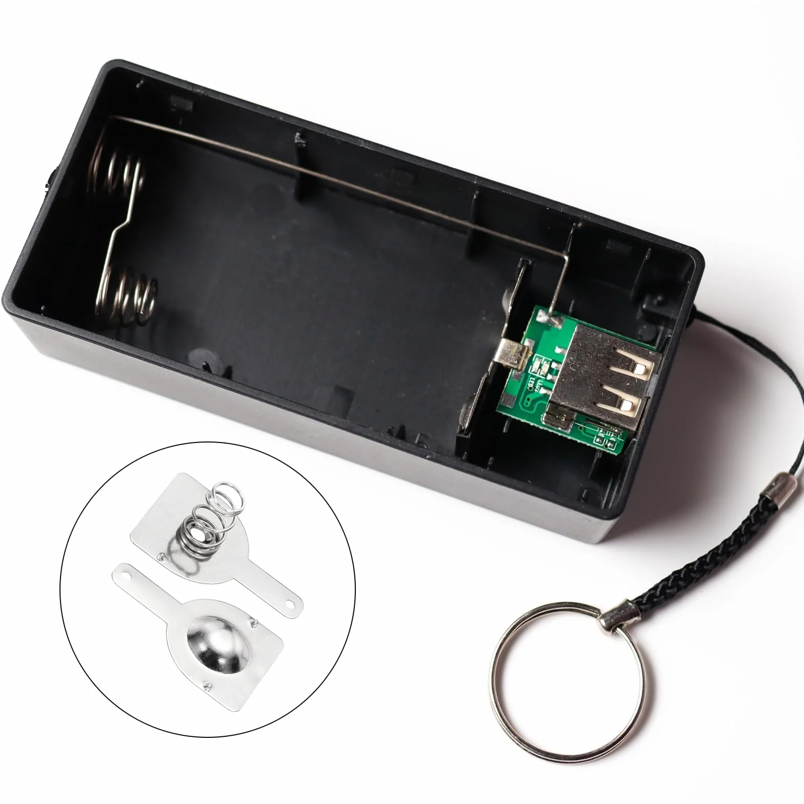 QUARKZMAN 20 sztuk baterii 18650 sprężyna kontaktowa niklowana płyta 18,5 mm x 16 mm plus do minus konwersja sprężyna zamienna do montażu PCB i uchwytu baterii