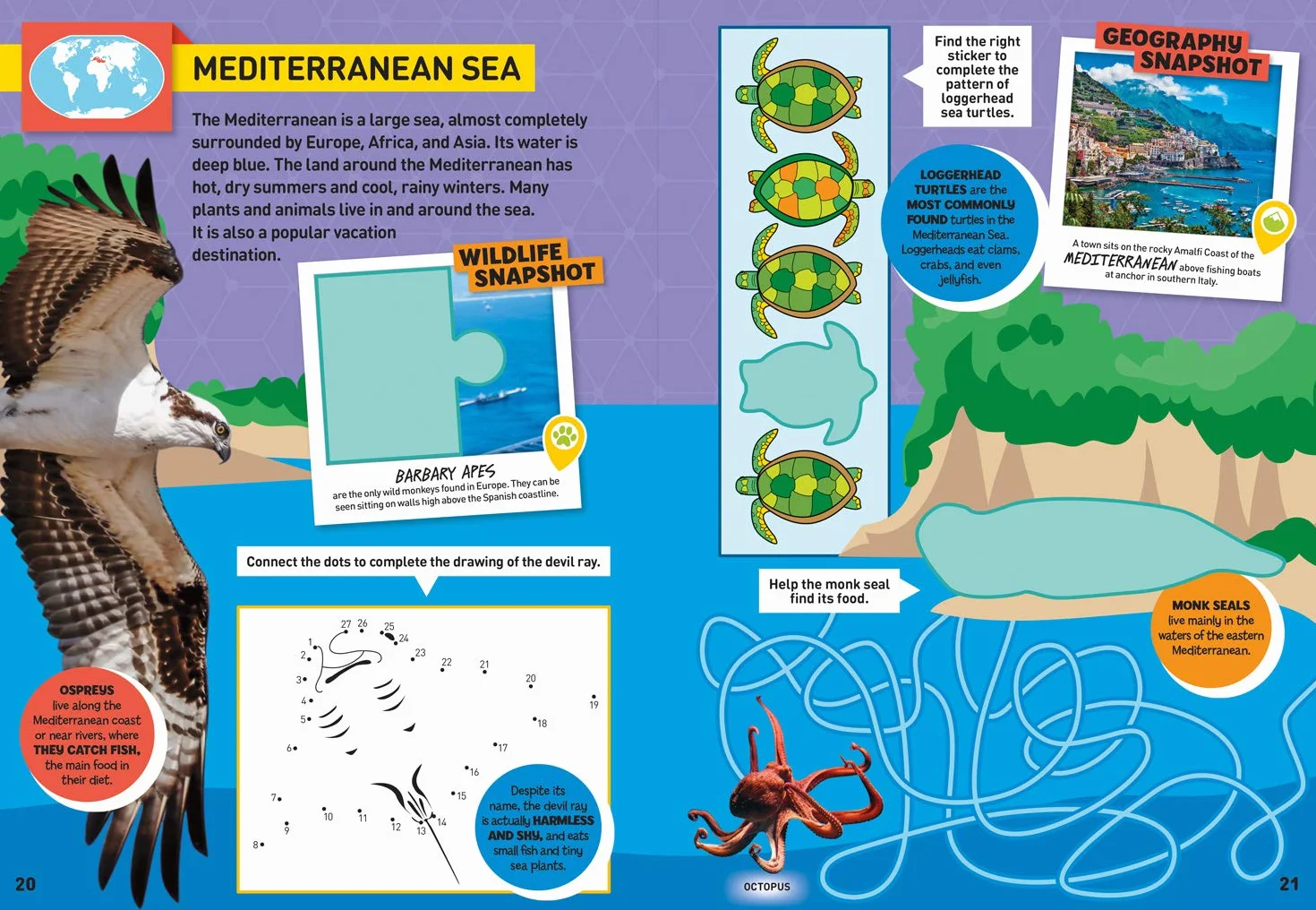 World Atlas Sticker Activity Book: Over 1,000 stickers!