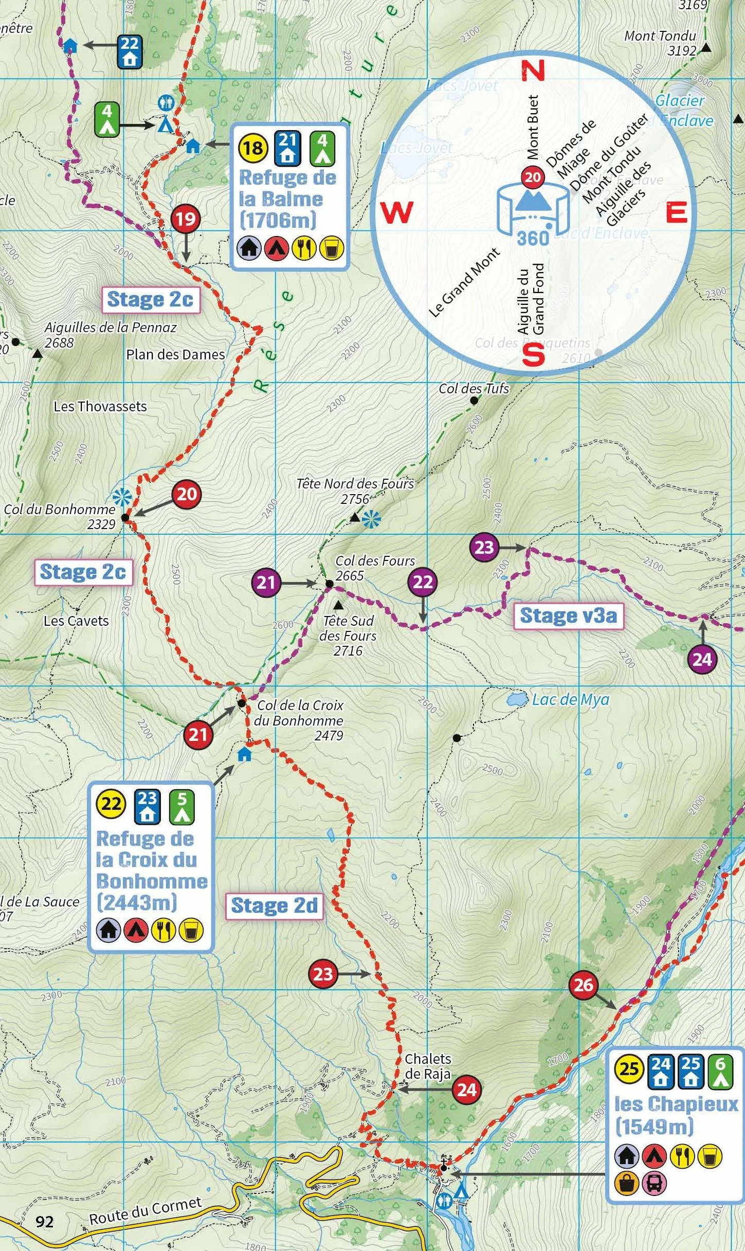 The Tour du Mont Blanc Handbook (two way)