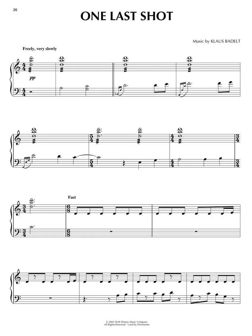 Klaus badelt : pirates of the caribbean - the curse of the black pearl - piano solo songbook
