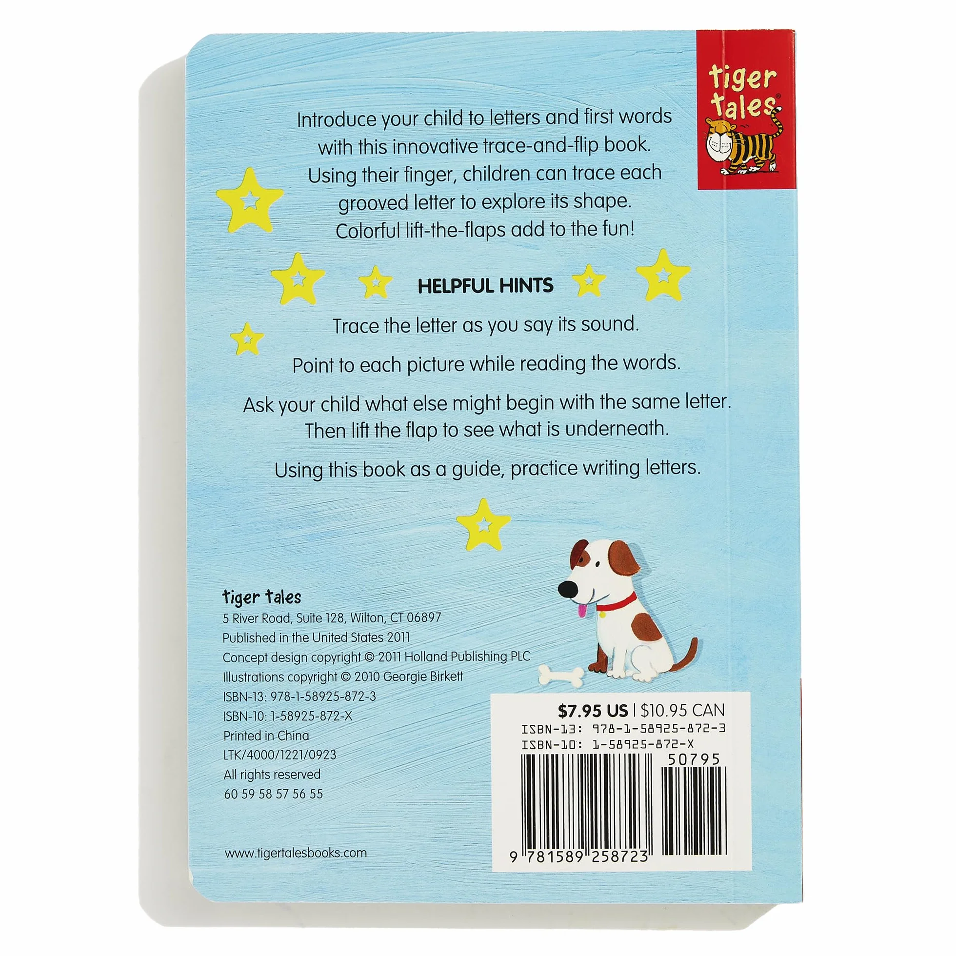 Interactive Alphabet Book with Tracks to Trace and Flaps to Flip