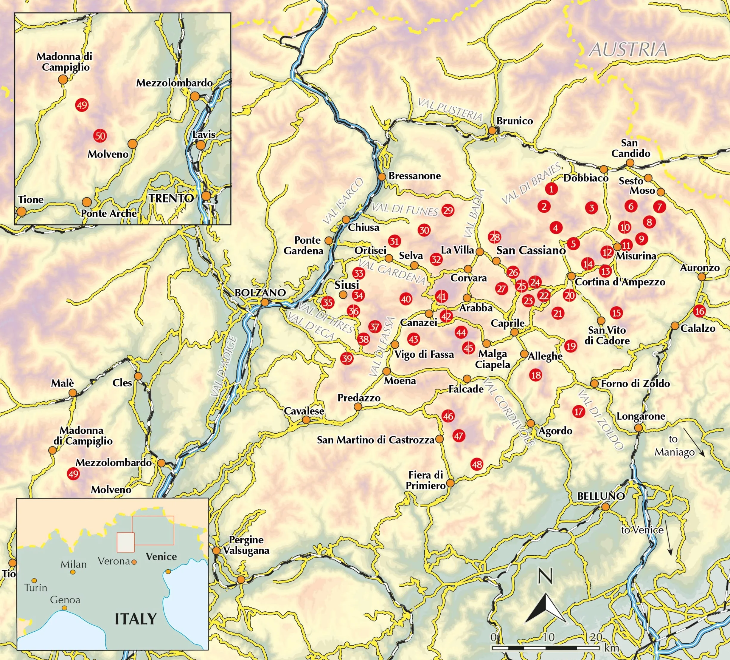 Shorter walks in the dolomites: 50 Short Walks and All-Day Hikes in the Italian Dolomites