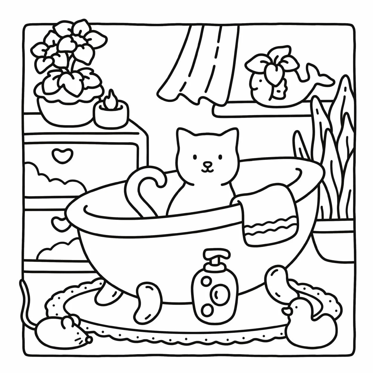 Cat Moments Meow Life Coloring Book