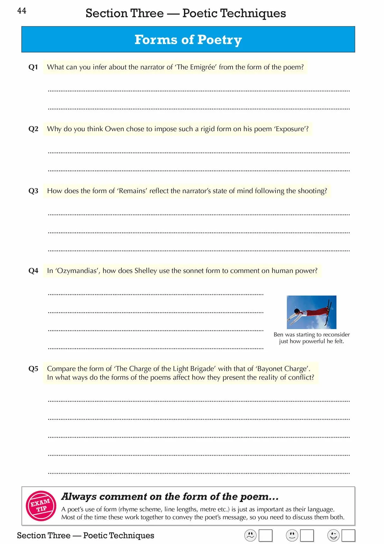 GCSE English Literature AQA Poetry Workbook: Power & Conflict Anthology (includes Answers)