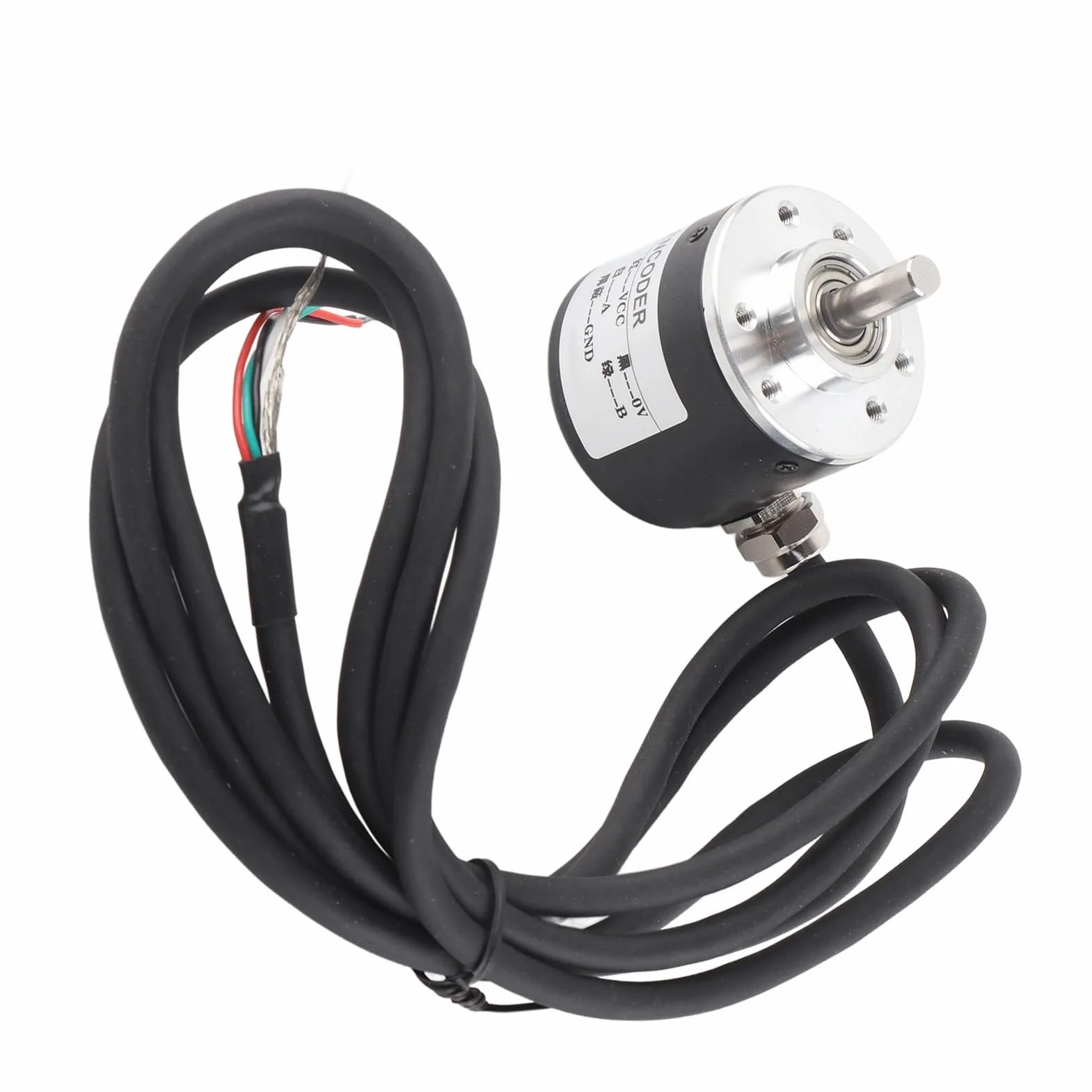 Enkoder Przyrostowy Obrotu 5V-24V AB 2-fazy Wał 6mm 600P/R Czujnik Magnetoelektryczny
