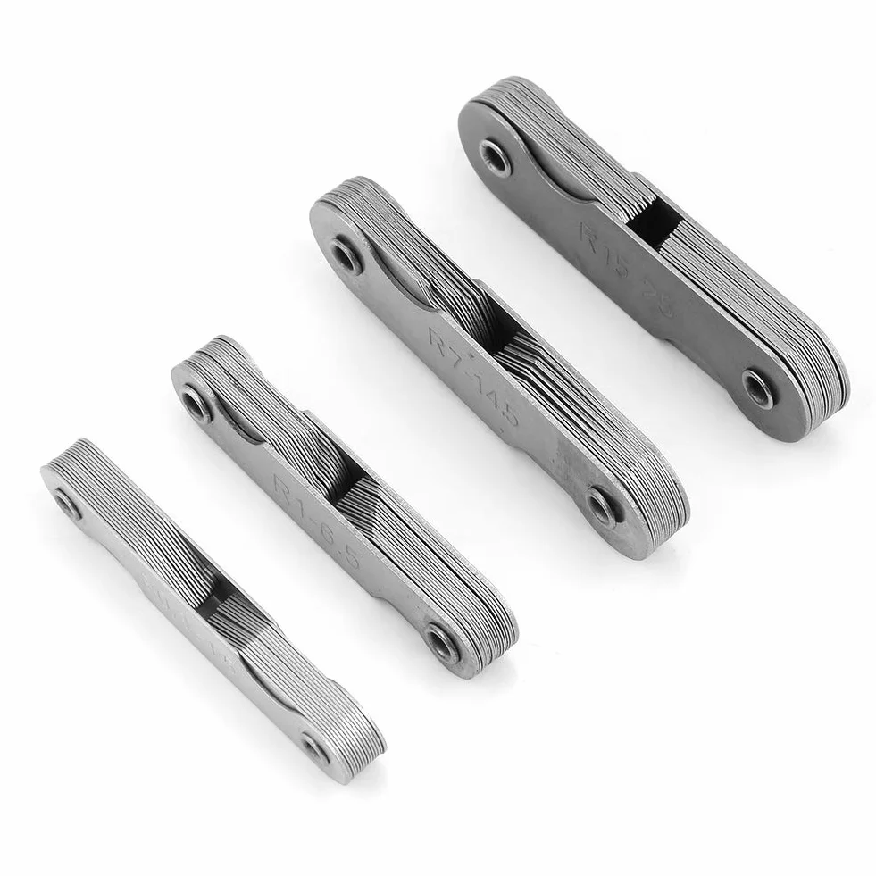 Miernik promienia ze stali nierdzewnej R0.3-1.5 R1-6.5 R7-14.5 R15-25 4 sztuki