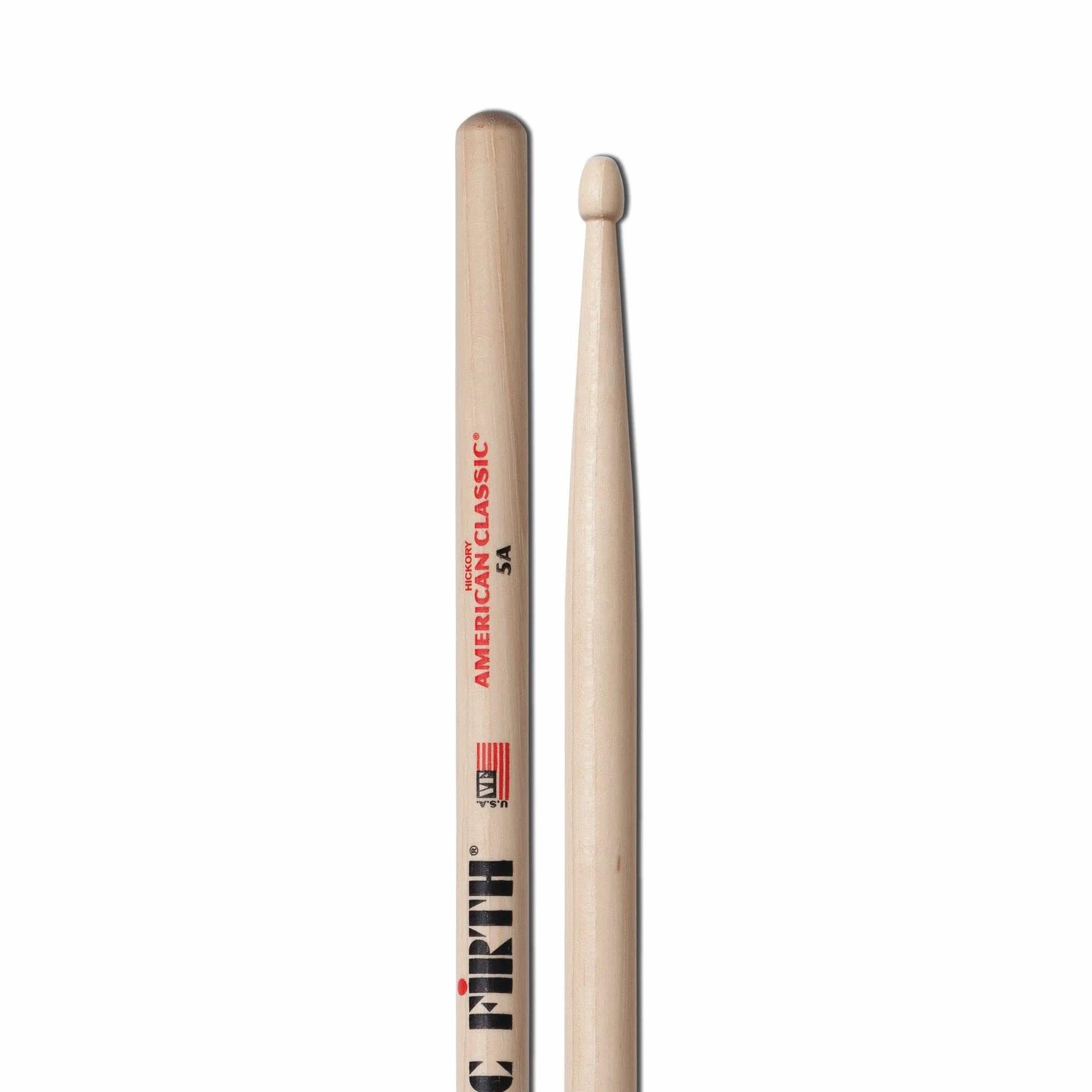Vic Firth 5A American Classic Drewniane Pałki Perkusyjne, Jasnobrązowy, 5A Clear / 2 sztuki