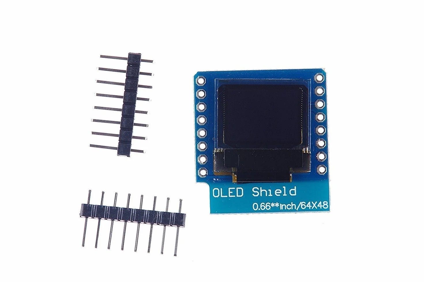DollaTek Moduł wyświetlacza OLED Shield 0,66" 64 x 48 moduł LCD IIC/I2C