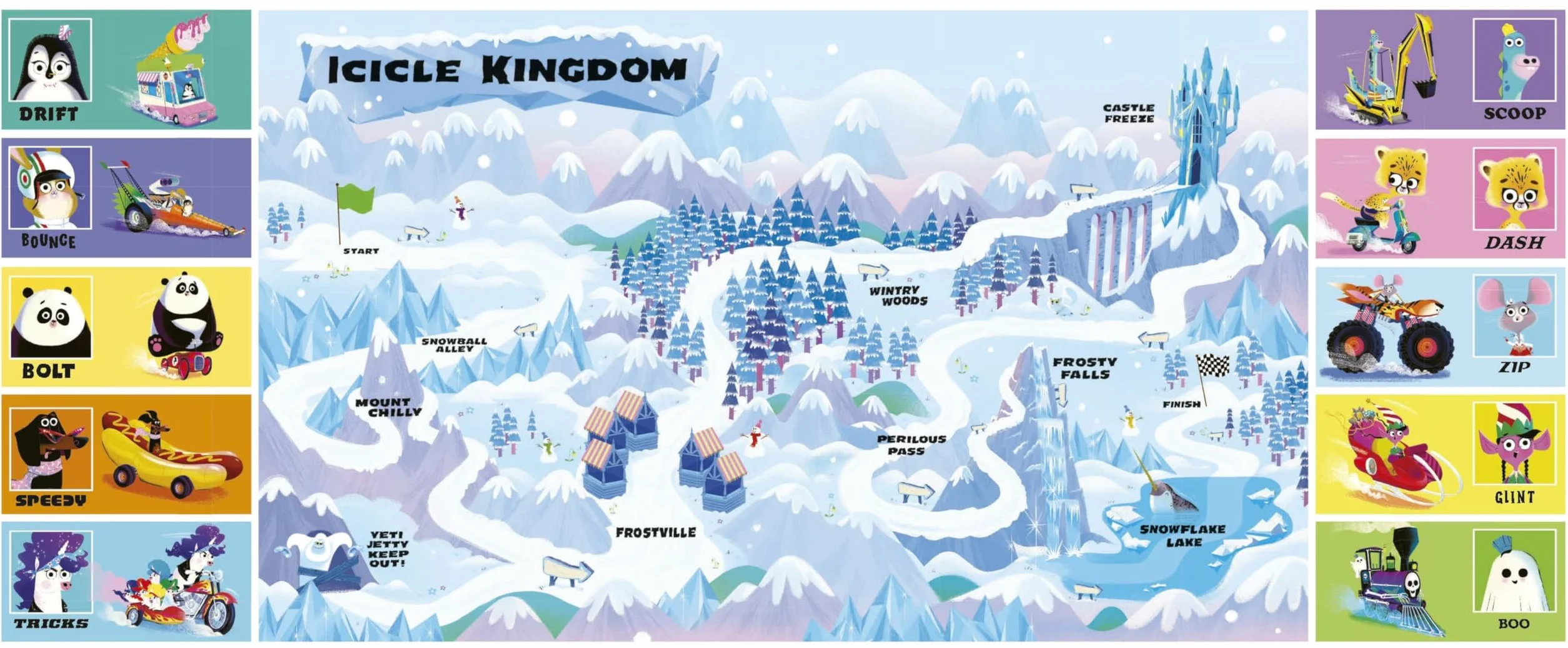 Ten Whizzy Racers: Frosty Falls Frenzy