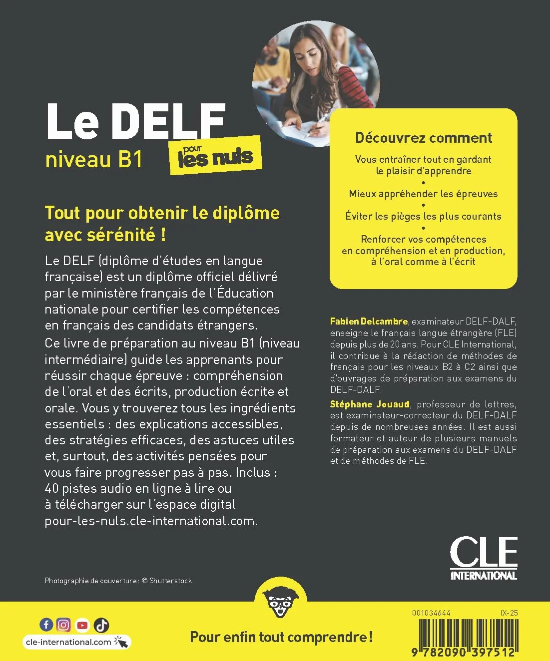 Le Delf pour les nuls Niveau B1 Livre + Audio téléchargeable en ligne
