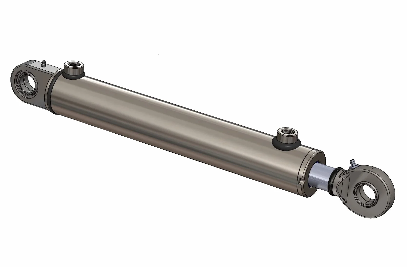 Cylinder siłownik hydrauliczny jednostronnego działania długość 40/25 (40/25-300 mm)