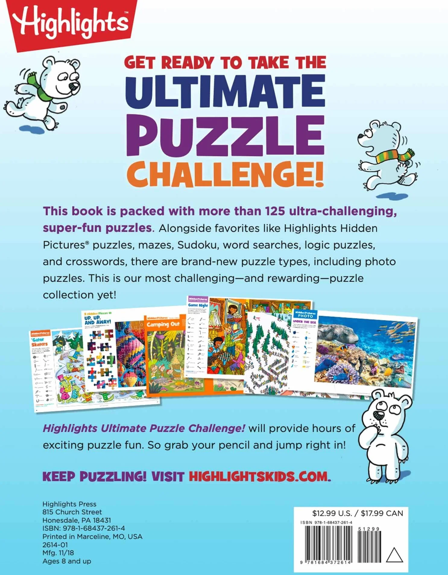 Ultimate Puzzle Challenge!: 125+ Brain Puzzles for Kids, Hidden Pictures, Mazes, Sudoku, Word Searches, Logic Puzzles and More, Kids Activity Book for Super Solvers