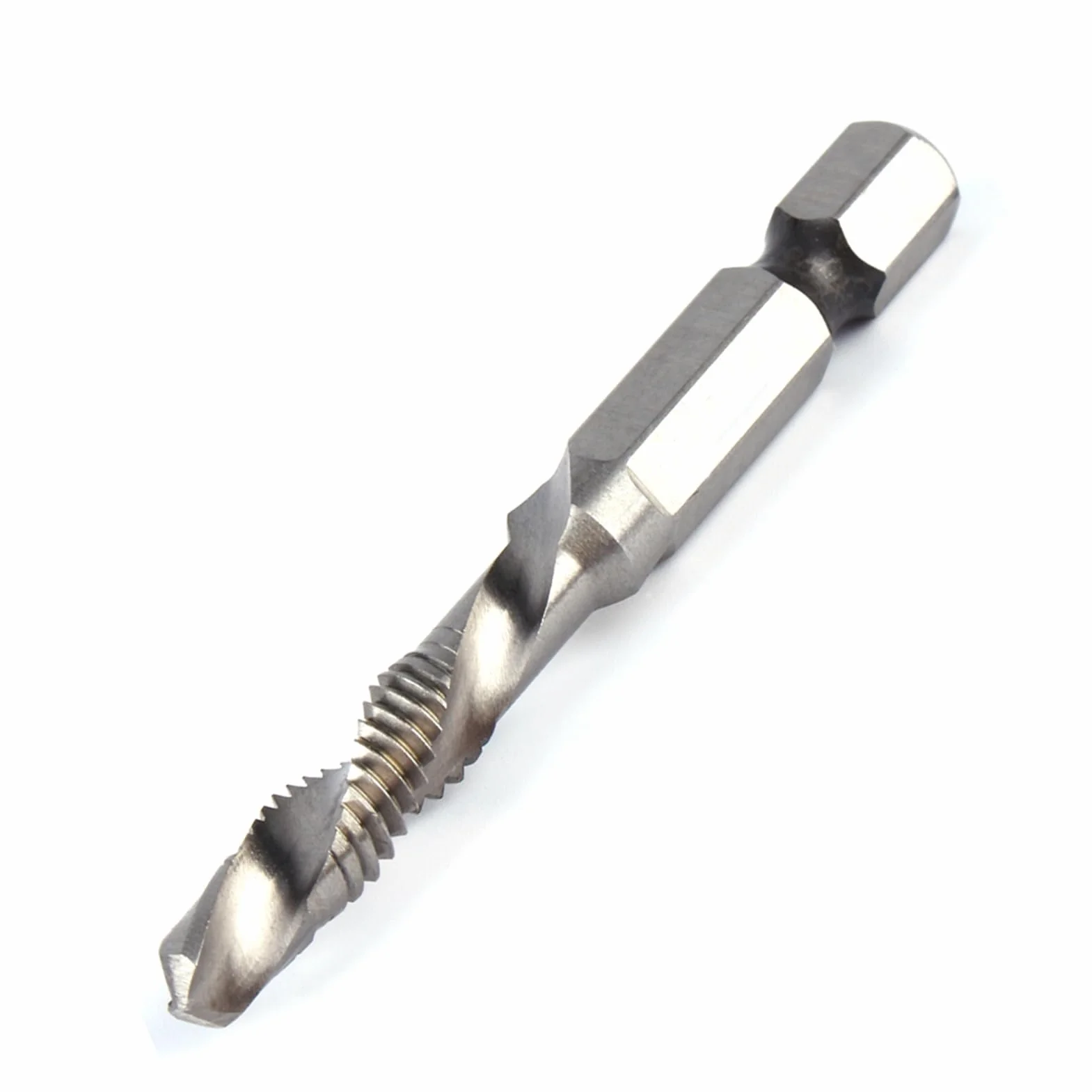 Metric Tap and Die Set M6 HSS Thread Cutting Tools 1/4 Inch Hex Shank for Workshop Tool Kit Professional Thread Repair