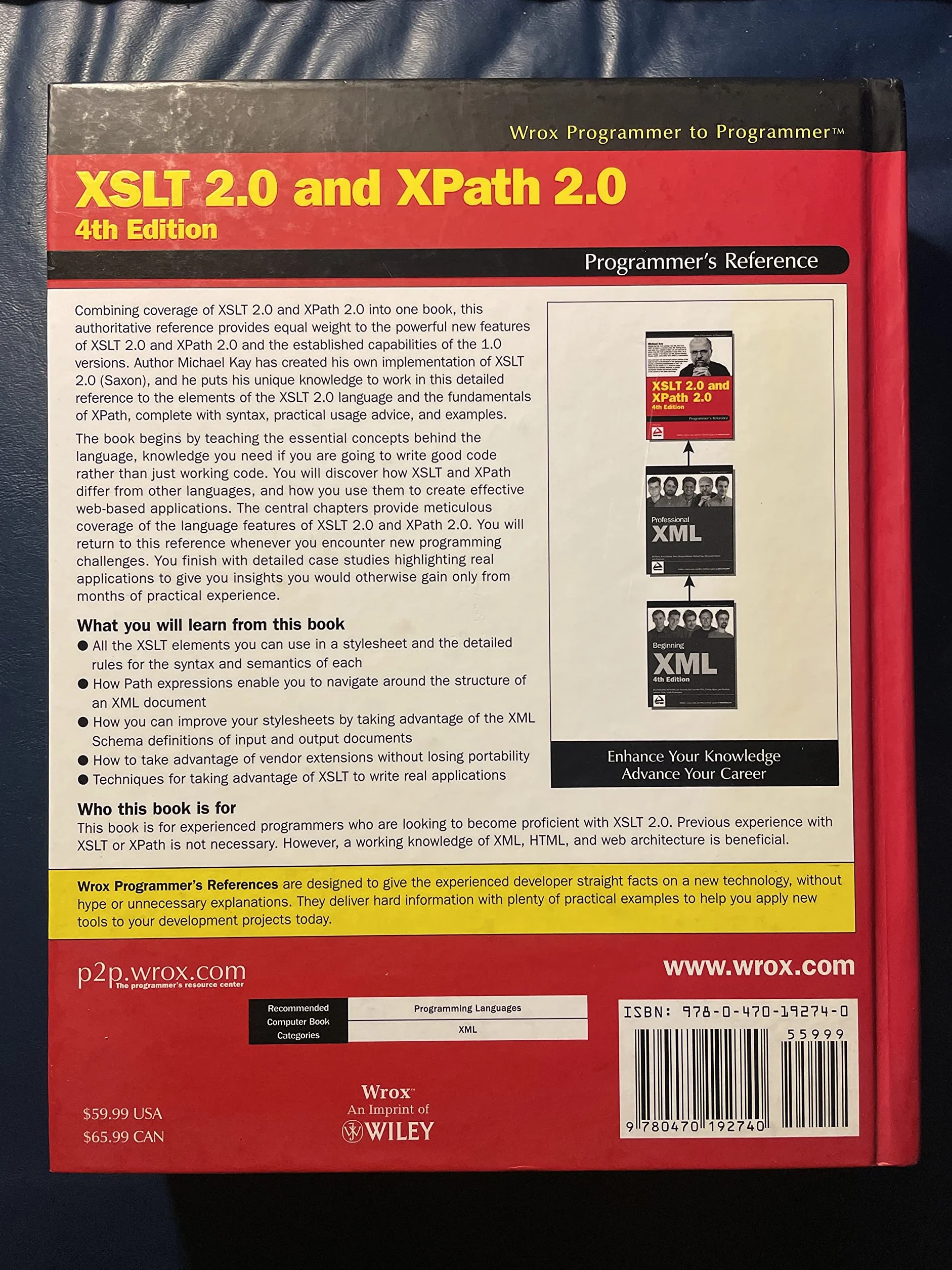 XSLT 2.0 and XPath 2.0 Programmer's Reference
