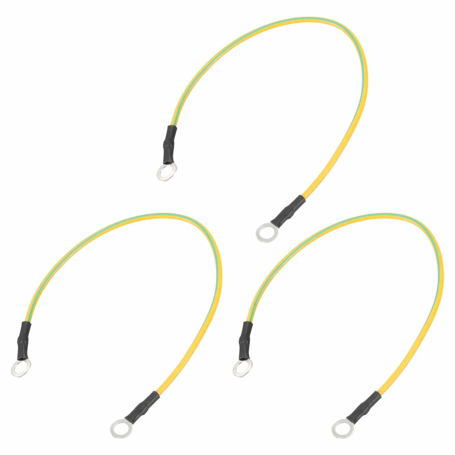 QUARKZMAN Esd długi kabel uziemiający 20 cm / 7,87 cala, antystatyczny kabel uziemiający eliminuje elektrostatyczność przewodników, 3 sztuki (żółty, zielony)