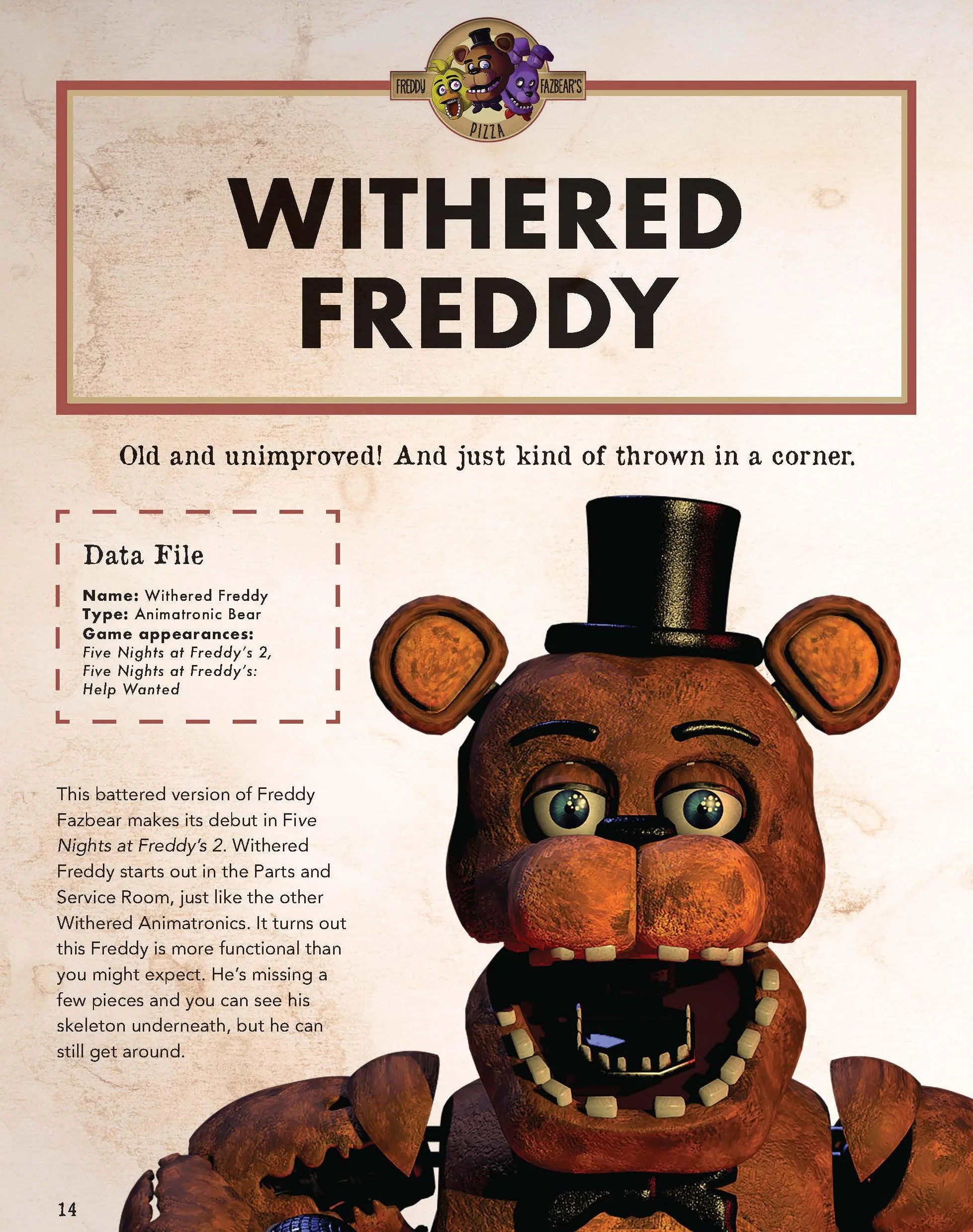 Five Nights at Freddy's Character Encyclopedia Afk Book