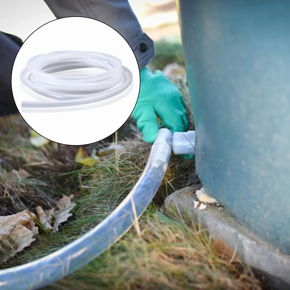 Rurka silikonowa, długość 1,5 m, średnica 5 mm x 8 mm średnica zewnętrzna, elastyczny wąż silikonowy, przezroczysta rura węża wodnego do transferu pompy