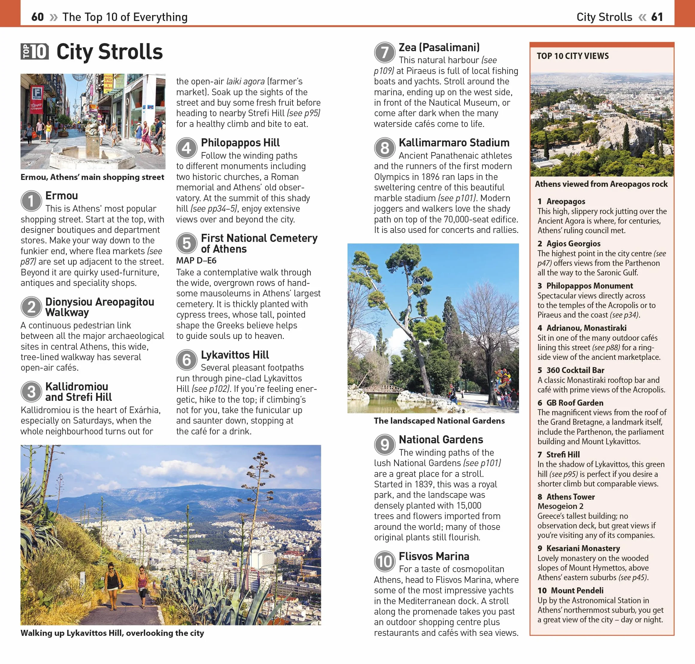 DK Top 10 Athens: Top 10 Lists with All-Weather Folded Map