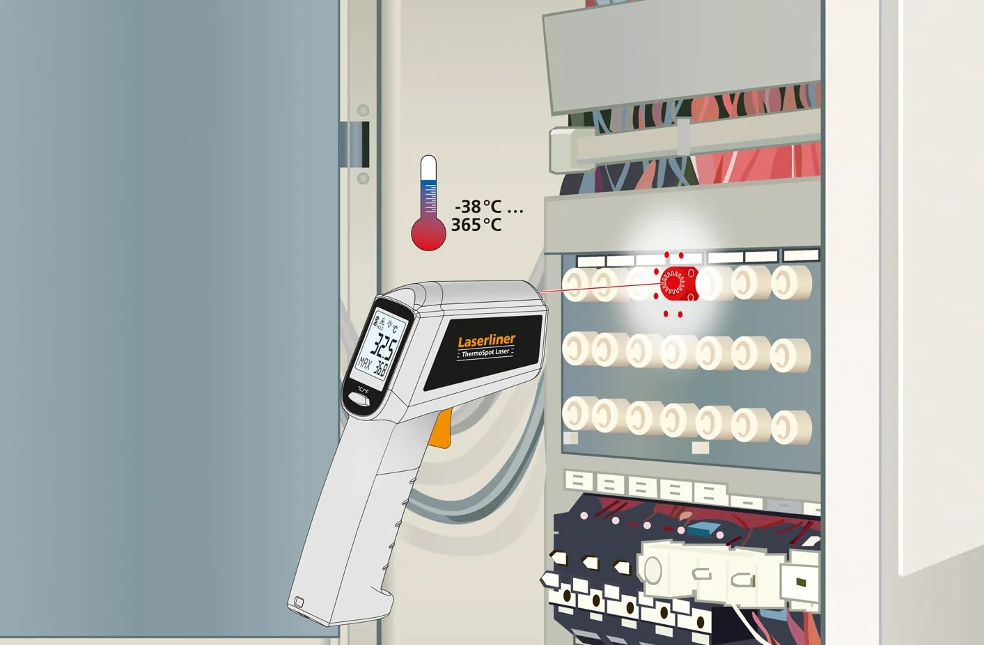 Laserliner 082.040A miernik temperatury na podczerwień ThermoSpot