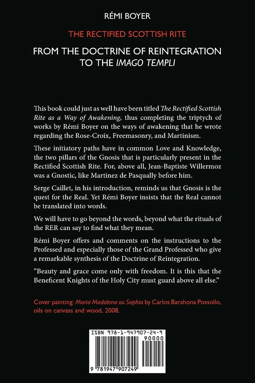 The Rectified Scottish Rite: Doctrine of Reintegration to Imago Templi