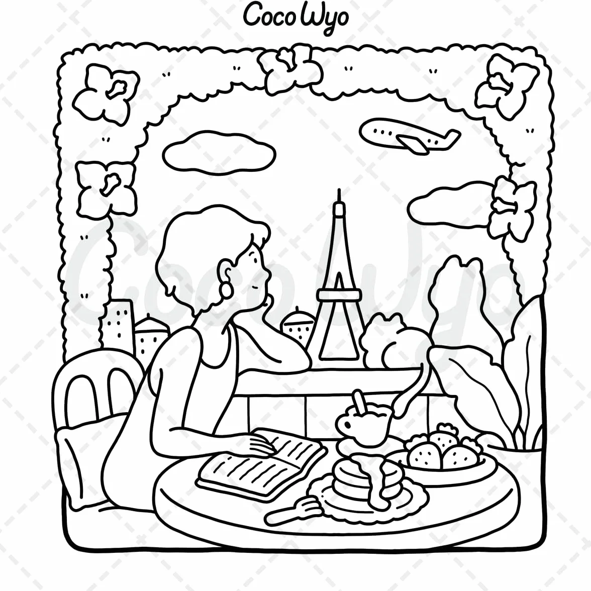 Girl Moments: Vol. 2 Coloring Book for Adults and Teens Cute Cozy Daily Activities Relaxation