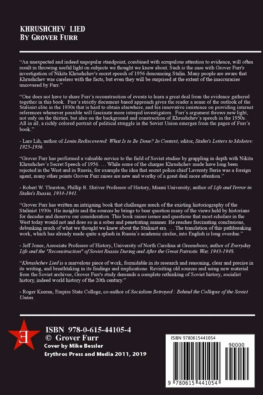 Khrushchev Lied: Evidence Stalin's Beria's Crimes Secret Speech 20th Congress February 25 1956 Provably False