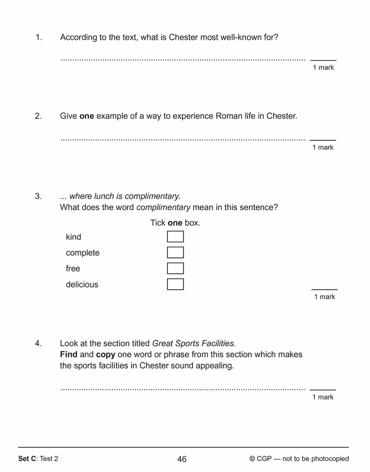 KS2 English SAT Buster 10-Minute Tests Reading Book 1 for the 2027 tests